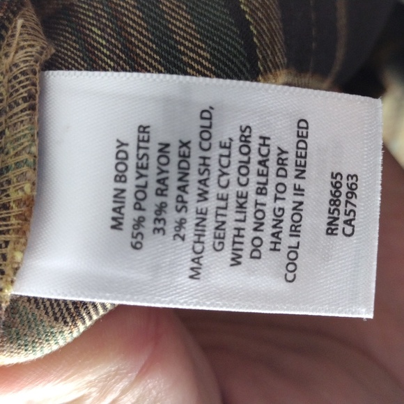 BP Everyday Plaid High Rise Pants In Brown Claire Plaid Size 1X = 18  (16W) NWT - Picture 12 of 12